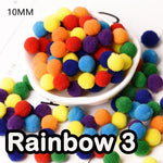 พู่ขนสัตว์สีรุ้งขายส่ง - พู่ผ้าสักหลาดขายส่ง - DIY พวงลูกบอลผ้าสักหลาดหลวม - ลูกบอลผ้าสักหลาดขนสัตว์ - เลือกสีและจำนวน