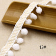 Hand Knitting PomPom Trim, Fabric Sewing Accessories Pompom Trim, PomPom Decoration Tassel Ball Fringe Ribbon Ribbon Ball Fringe, Craft