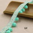 Hand Knitting PomPom Trim, Fabric Sewing Accessories Pompom Trim, PomPom Decoration Tassel Ball Fringe Ribbon Ribbon Ball Fringe, Craft