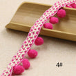 Hand Knitting PomPom Trim, Fabric Sewing Accessories Pompom Trim, PomPom Decoration Tassel Ball Fringe Ribbon Ribbon Ball Fringe, Craft