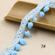 Hand Knitting PomPom Trim, Fabric Sewing Accessories Pompom Trim, PomPom Decoration Tassel Ball Fringe Ribbon Ribbon Ball Fringe, Craft