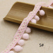 Hand Knitting PomPom Trim, Fabric Sewing Accessories Pompom Trim, PomPom Decoration Tassel Ball Fringe Ribbon Ribbon Ball Fringe, Craft