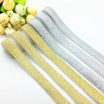 ยางยืดสีทองเงินยาว 45 เมตร, ผ้ายางยืด, อุปกรณ์เสื้อผ้า, ขอบยางยืด, ริบบิ้นยางยืด, ยางเย็บผ้า, ยางรัดเอว