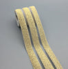 45 Meters Gold Silver Elastic Band, Elastic Webbing, Clothing Accessories, Elastic Trim, Elastic Ribbon, Sewing Elastic,  Waistband Elastic