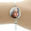 Custom Photo Bracelet Gold Silver - Personalized Photo Engraved Bracelet for Women - Gift for Her Wife Girlfriend - Birthday Anniversary