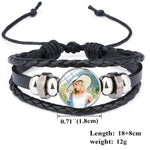 Personalized Photo Engraved Bracelet for Women - Custom Photo Leather Bracelet -Gift for Her Wife Girlfriend - Birthday Anniversary