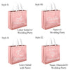 Custom Rose Gold Tote Gift Bags -Personalized Bridesmaid Beach Bag -  Beach Bags - Beach Tote Bag with Name - Wedding Favor Bridesmaid Gift