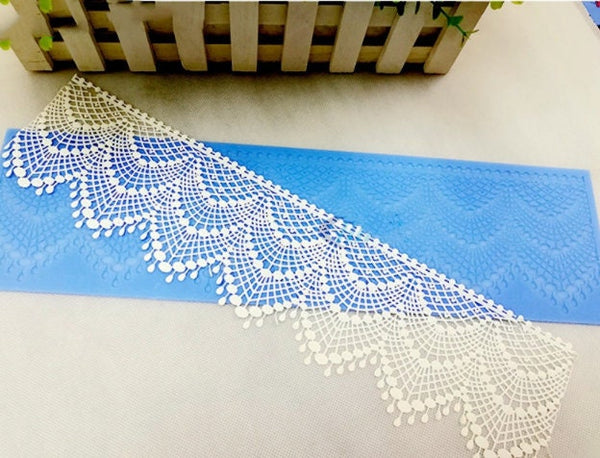Cake Lace Mold Cake Craft Cake Decorating Tool Stencils Damask Border Cake Side Cupcake Stencil Sugarcraft Decoration Mould Baking Supply