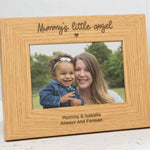 Custom Photo Frame - Family Name - Personalized Laser Engraved Photo Frame - Picture Frame - Gift For Him Gift For Her Anniversary Dad Mom