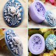 Flower Mold - Spring Large Guest Soap Size Flower Mold - Silicone Large Flowers Mould - Chocolate Fondant Molds -Wax Butter Polymer Clay