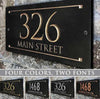 Custom Address Plaque - Modern House Number Sign - Black Personalized House Number Plaque - Housewarming Gift - Outdoor Street Porch Sign
