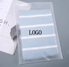 20 Custom Ziplock Plastic Bags For Clothing Underwear, Toys, Cosmetic - Personalized Frosted Zip Seal Retail Packaging With Logo Printing