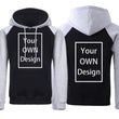 Personalisierter Kapuzenpullover, individueller Hoodie für Männer und Frauen, Hoodie mit eigenem Foto oder Text, Hoodie mit individuellem Text und Bild