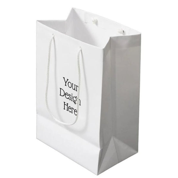 20 Pcs Custom Shopping Bags with Logo for Boutique - Personalized Hard Plastic Bags with Logo Custom Merchandise Bags for Business