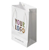 20 Pcs Custom Shopping Bags with Logo for Boutique - Personalized Hard Plastic Bags with Logo Custom Merchandise Bags for Business