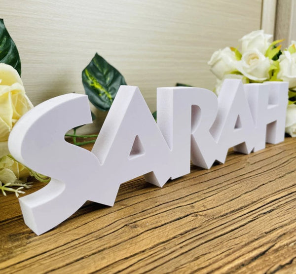Custom Wedding Name Sign - Personalized Wedding Sign - Freestanding Table Décor Centerpiece - Surname Sign - Wedding Table - Nursery Decor