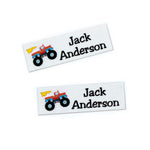 60 Pcs Iron On Labels - Custom Clothing Fabric Label Name Tag Handmade Design -Personalized Iron on Tags - Daycare Name Labels School Camps