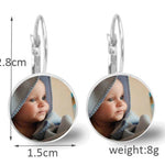 Picture Earrings, Personalized Dangle Earrings, Photo Gifts Jewelry, Custom Photo Earrings, Gift For Her, Best Friend Gift Charm, Girlfriend