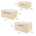 Custom Foldable Pet Toy Storage Basket - Customized Kids Toy Organizer - Personalized Dog Toy Basket - Dog Toys Storage Bag Dog Toy Bin