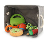 Custom Foldable Pet Toy Storage Basket - Customized Kids Toy Organizer - Personalized Dog Toy Basket - Dog Toys Storage Bag Dog Toy Bin