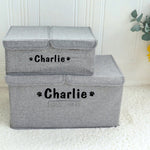 Customized Kids Toy Organizer - Personalized Foldable Pet Toy Storage Basket - Custom Dog Toy Basket Dog Toys Storage Bag Dog Toy Bin