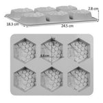Honeycomb Soap Mold -Bee Mold - Silicone Resin Clay Chocolate Candy Cupcake Mould Decorating - Diy Handmade Essential Oil Soap Cake