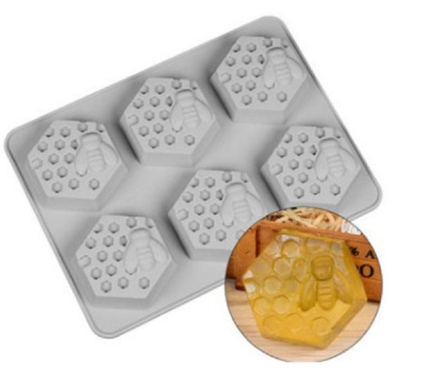 Honeycomb Soap Mold -Bee Mold - Silicone Resin Clay Chocolate Candy Cupcake Mould Decorating - Diy Handmade Essential Oil Soap Cake