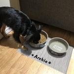 Custom Dog Mat, Personalized Dog Bowl Mat, Pet Food Mat, Pet Feeding Placemat, Puppy Placemat, Cat Kitten Pet Bowl Mat, Pet Gift, Dog Lover