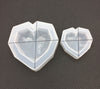 Geometric Heart Plastic Mold, Large Resin Mold, Supplies Mould, UV Epoxy Chocolate Soap Candle Wax Bath Bomb Low Poly Gemstone Jewel Diamond