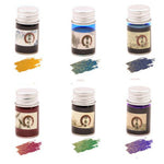 Calligraphy Pen Ink - Fountain Pen Ink Refill Bottle Set, Dip Pen ink, Glass Dip Pen Quill Pen Feather Pen Wooden Dip Ink