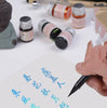 Calligraphy Pen Ink - Fountain Pen Ink Refill Bottle Set, Dip Pen ink, Glass Dip Pen Quill Pen Feather Pen Wooden Dip Ink