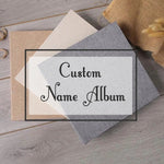 Custom Family Photo Album, Plain Linen Scrapbook Album DIY, Free Size Photo Book ,Large Self Adhesive Photo Album, Baby Shower Gift