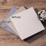 Custom Family Photo Album, Plain Linen Scrapbook Album DIY, Free Size Photo Book ,Large Self Adhesive Photo Album, Baby Shower Gift