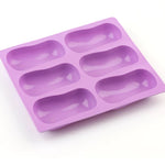 Soap Mold - 6 Cavities - Bar Silicone Soap Mold - Plaster Mold Ice Mold Silicone Mold Chocolate Mold -  Polymer Clay Resin Moulds