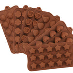 Chocolate Mold -  Silicone Mould for Wax, Chocolate, Cake Making - Resin Mold - Baking Mold - Plaster Mold - Gummy Ice - Heart Round Bar