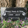 Personalized Memorial Pet Stone- Slate 12" x 6" - Custom Dog Memorial - Custom Cat Memorial - Custom Guinea Pig Memorial - Pet Loss Gift