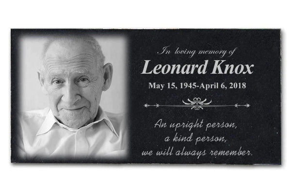 Custom Photo Memorial Stone | Memorial Plaque | Temporary Grave Marker | Personalized Memorial Garden Stone | Sympathy Gift | Remembrance