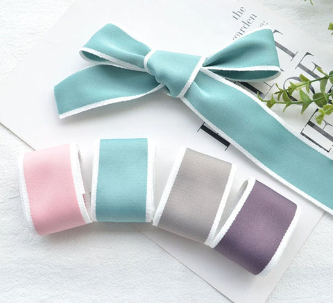 Satin Ribbon  - Craft Supplies Printed Ribbon - Hairbow Ribbon - Wreath Ribbon - Craft Ribbon - Gift Wrapping, Invitations, Wedding