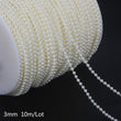 White Freshwater Pearl Natural Baroque Beads Stones - DIY Jewelry Making Bracelets Necklace - Round Craft Findings 3 4 5 6 8 mm Strand