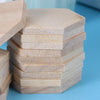 25 Pcs Wood Hexagon Tile Blanks - Shapes - Game Board - Unfinished - Terrain - Wooden Cutout - DIY Embellishments Craft Projects Coaster