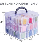 Sewing Box Set - 150 Threads Sewing Kit for Adults - Sewing Basket - Hand Sewing Box Sewing Organizer Supplies Accessories Gift Sewing Case