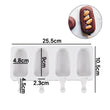Ice Cream Mold - Ice Lolly Mould - Silicone Ice Cream Maker - Ice Pop Molds - Heart Shape