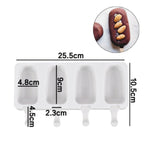 Ice Cream Mold - Ice Lolly Mould - Silicone Ice Cream Maker - Ice Pop Molds - Heart Shape