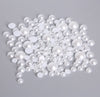 White Champagne Flatback Half Round Pearls for Embellishments - Loose Bead 1.5 mm 2 mm 2.5 mm 3 mm 4 mm 5 mm 6 mm 7 mm 10 mm 12 mm 50 mm