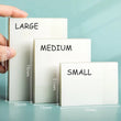 Transparent Matte Sticky Notes Set - Clear Stickers Stickies for Studying Planner Bullet Journal Scrapbook Study Supplies School Stationary