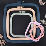 Colorful Embroidery Hoops, Square Plastic Embroidery Hoops, Sewing Hoop, Wall Decor Hoop, Embroidery Hoop, Hoop Art, Embroidery Display