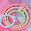 Colorful Embroidery Hoops, Round Plastic Embroidery Hoops, Sewing Hoop, Wall Decor Hoop, Embroidery Hoop, Hoop Art, Embroidery Display