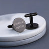 Custom Cufflinks - Personalized Cufflinks - Round Handwriting Cufflinks - Gift for Dad Father Name Cufflinks Groomsmen Wedding Anniversary