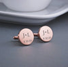 Custom Cufflinks - Personalized Cufflinks - Round Handwriting Cufflinks - Gift for Dad Father Name Cufflinks Groomsmen Wedding Anniversary