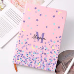 Personalized Notebook with Name A5 A6 / Custom Journals / Monogrammed Sketchbooks Blank, Lined Paper / Customized Gift for Her / Star Moon